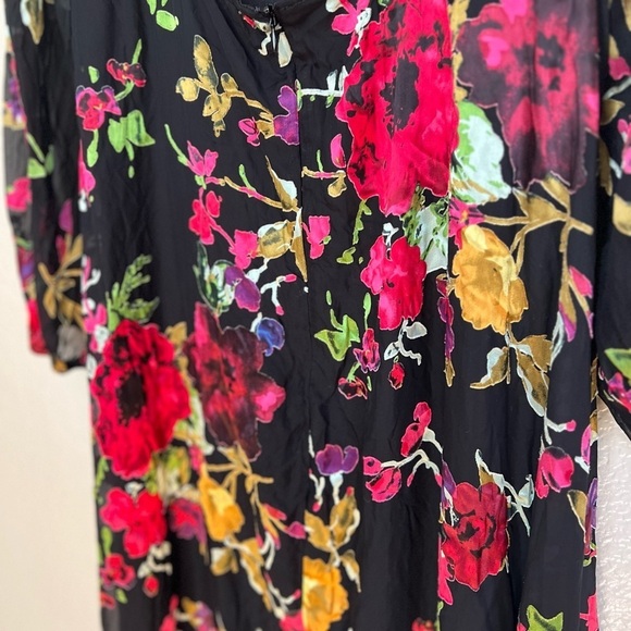 Graceful Arrival Black Floral Burnout Backless Maxi Dress - Picture 4 of 11